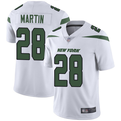 Personalized Jets #28 Curtis Martin White Men’s Stitched Football Untouchable Limited Jersey