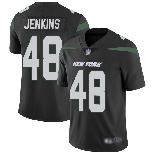 Personalized Jets #48 Jordan Jenkins Black Alternate Men Stitched Football Untouchable Limited Jersey