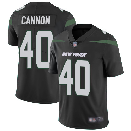 Personalized Jets #40 Trenton Cannon Black Alternate Men’s Stitched Football Untouchable Limited Jersey