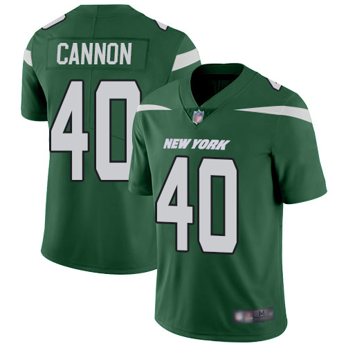 Personalized Jets #40 Trenton Cannon Green Team Color Men’s Stitched Football Untouchable Limited Jersey