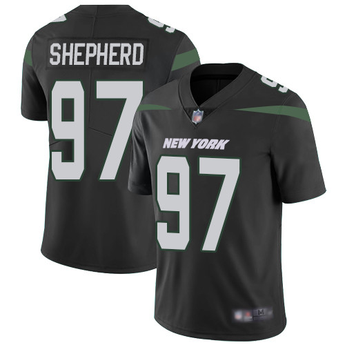 Personalized Jets #97 Nathan Shepherd Black Alternate Men’s Stitched Football Untouchable Limited Jersey