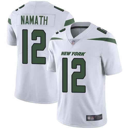 Personalized Jets #12 Joe Namath White Men’s Stitched Football Untouchable Limited Jersey