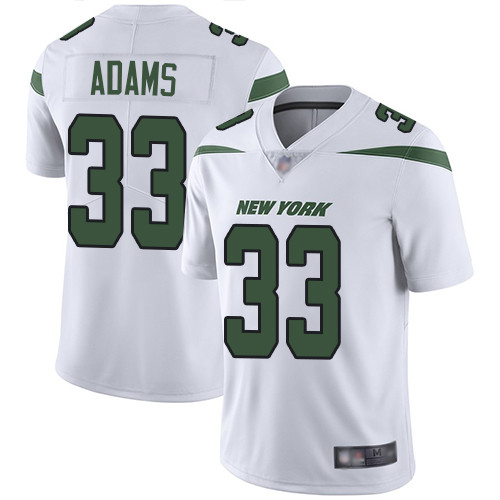 Personalized Jets #33 Jamal Adams White Men’s Stitched Football Untouchable Limited Jersey