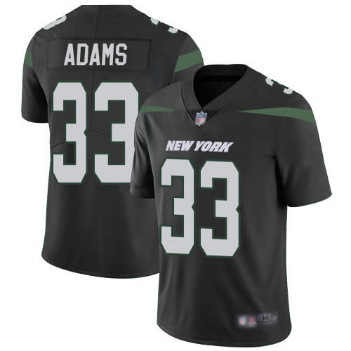 Personalized Jets #33 Jamal Adams Black Alternate Men Stitched Football Untouchable Limited Jersey