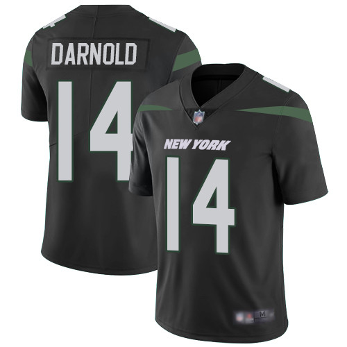 Personalized Jets #14 Sam Darnold Black Alternate Men’s Stitched Football Untouchable Limited Jersey