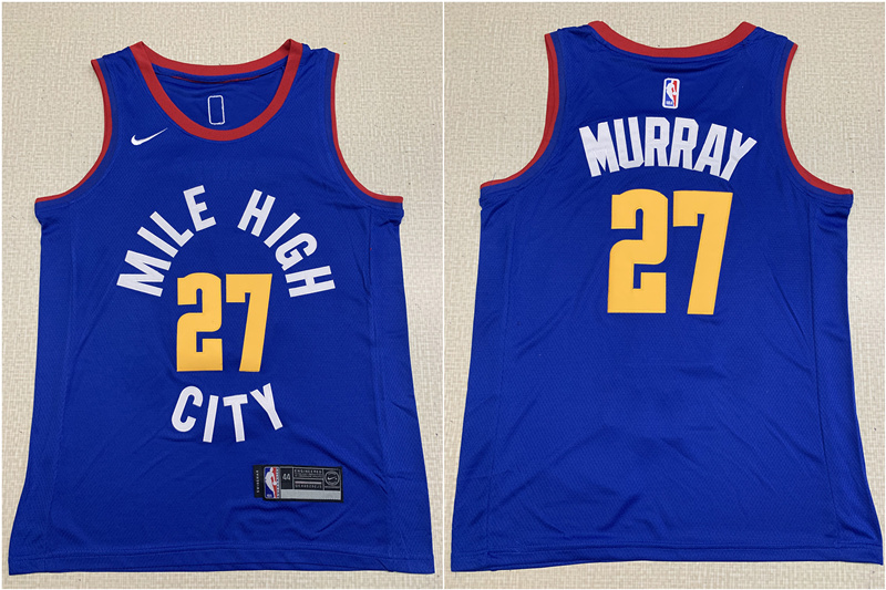 Personalized Nuggets 27 Jamal Murray Blue Swingman Jersey