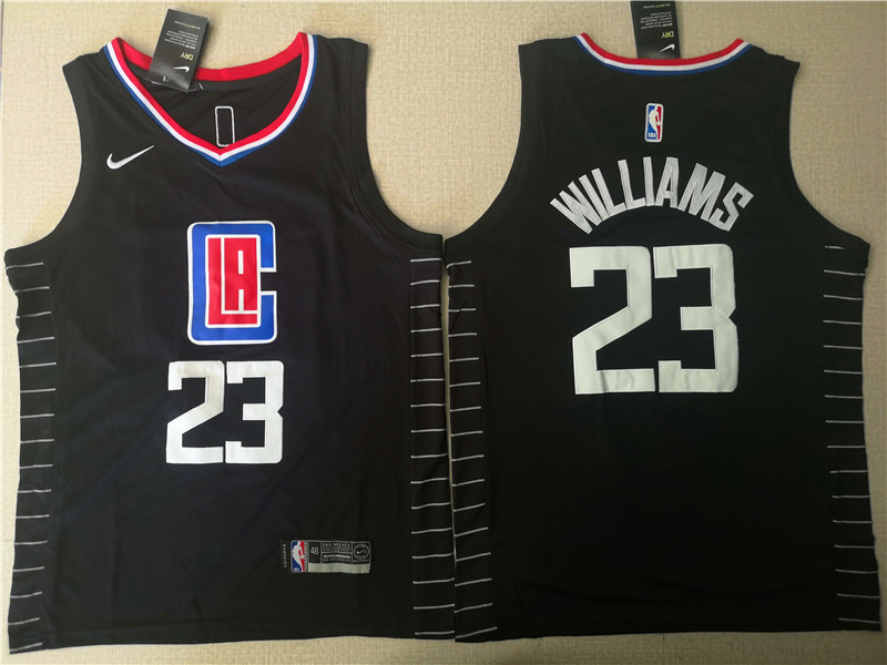 Personalized Clippers 23 Lou Williams Black Swingman Jersey
