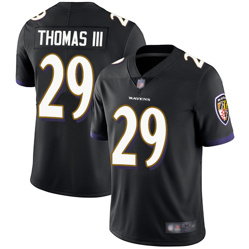Personalized Ravens #29 Earl Thomas III Black Alternate Men’s Stitched Football Untouchable Limited Jersey