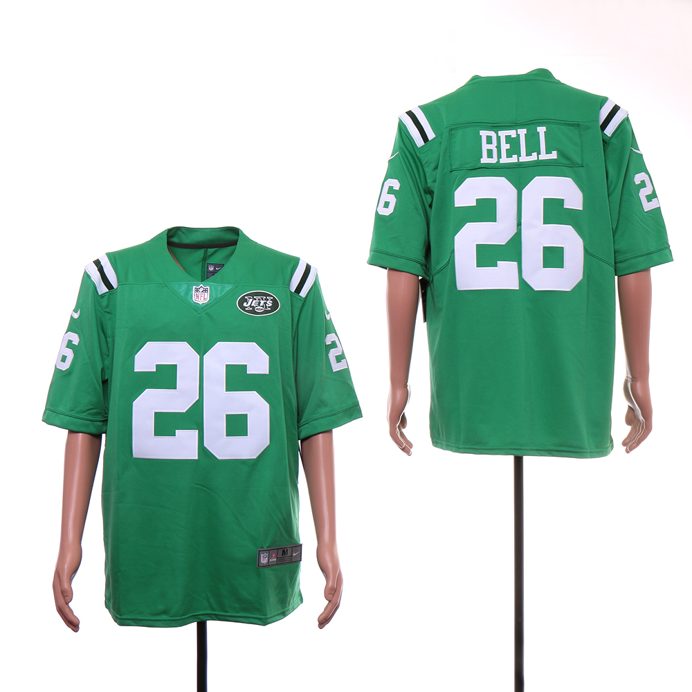 Personalized Jets 26 Le’Veon Bell Green Color Rush Limited Jersey