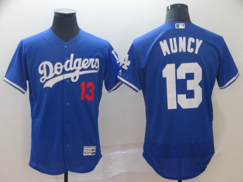 Personalized Dodgers 13 Max Muncy Royal Flexbase Jersey