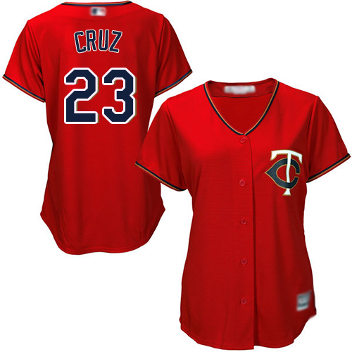 Personalized Twins #23 Nelson Cruz Red Alternate Women’s Stitched Baseball Jersey