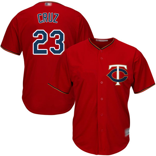 Personalized Twins #23 Nelson Cruz Red Cool Base Stitched Youth Baseball Jersey