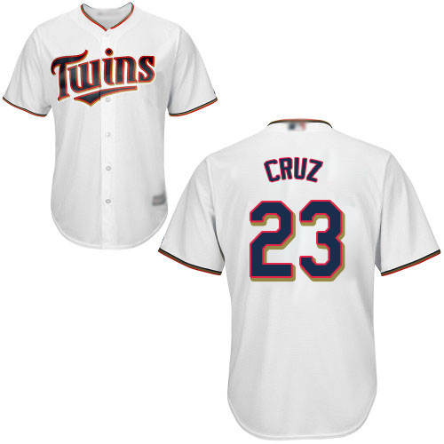 Personalized Twins #23 Nelson Cruz White Cool Base Stitched Youth Baseball Jersey