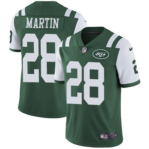 Personalized Jets #28 Curtis Martin Green Team Color Youth Stitched Football Untouchable Limited Jersey