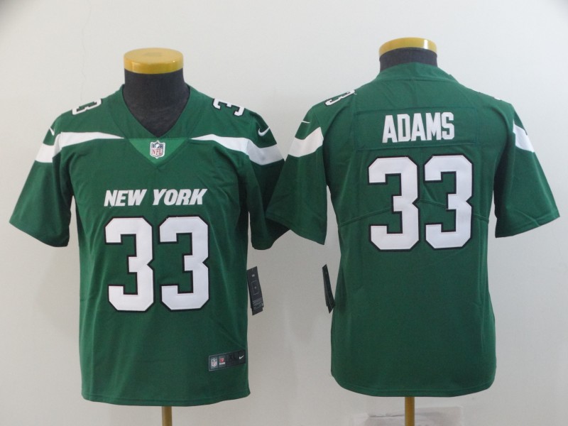 Personalized Youth Jets 33 Jamal Adams Green Youth New 2019 Untouchable Limited Jersey