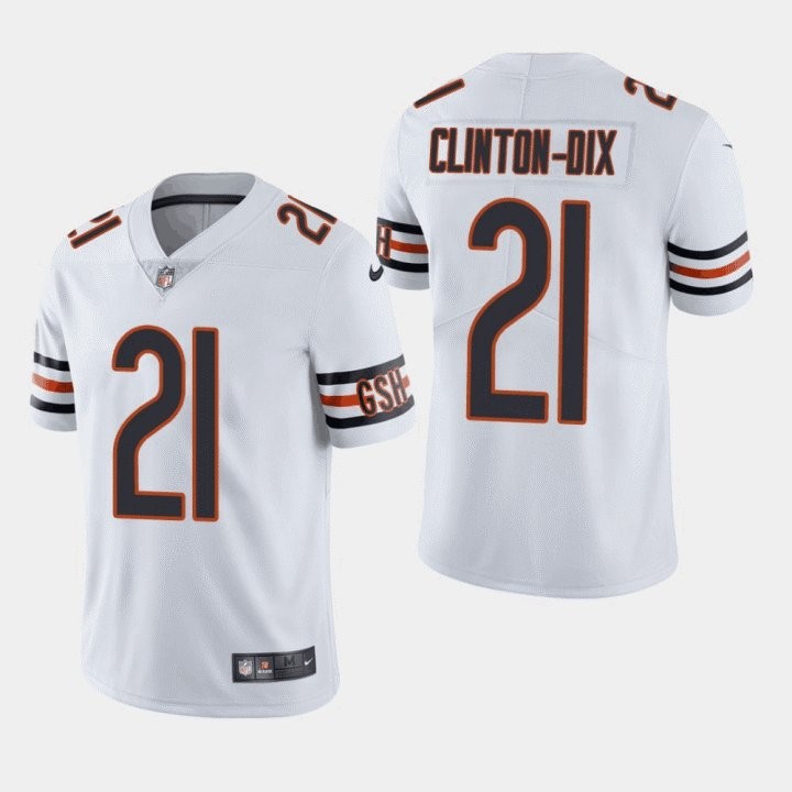 Personalized Bears 21 HaHa Clinton Dix White Untouchable Limited Jersey