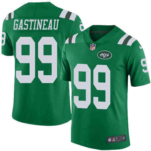 Personalized Jets #99 Mark Gastineau Green Men’s Stitched Football Limited Rush Jersey