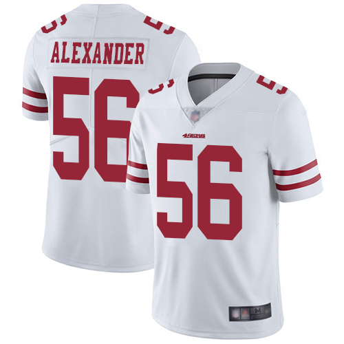 Personalized 49ers #56 Kwon Alexander White Men’s Stitched Football Untouchable Limited Jersey