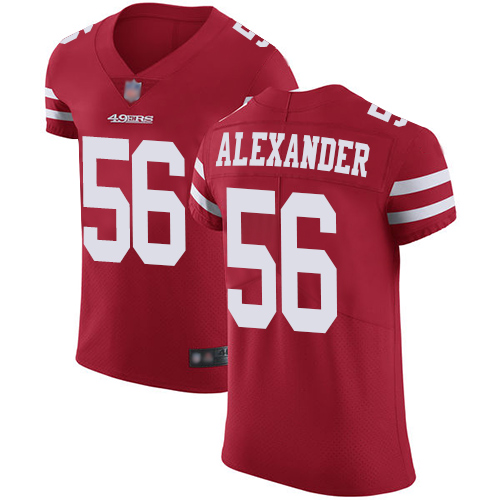 Personalized 49ers #56 Kwon Alexander Red Team Color Men’s Stitched Football Untouchable Elite Jersey