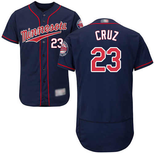 Personalized Twins #23 Nelson Cruz Navy Blue Flexbase Authentic Collection Stitched Baseball Jersey