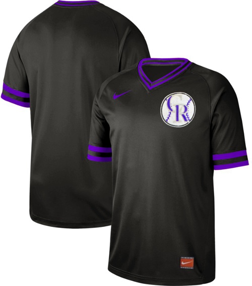 Personalized Rockies Blank Black Authentic Cooperstown Collection Stitched Baseball Jersey