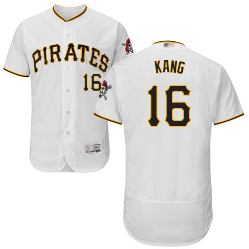 Personalized Pirates #16 Jung-ho Kang White Flexbase Authentic Collection Stitched Baseball Jersey