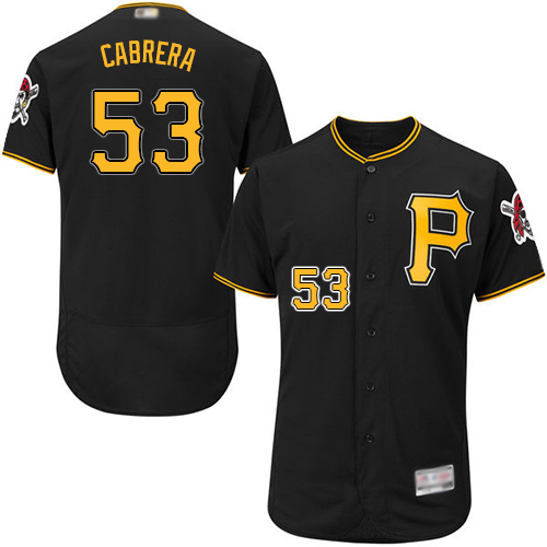 Personalized Pirates #53 Melky Cabrera Black Flexbase Authentic Collection Stitched Baseball Jersey