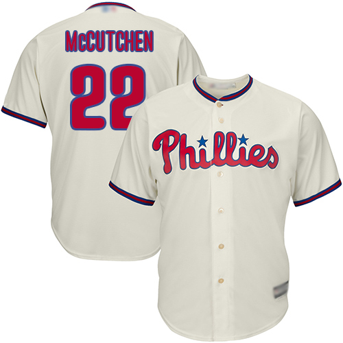 Personalized Phillies #22 Andrew McCutchen Cream New Cool Base Stitched Baseball Jersey