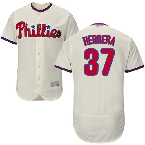 Personalized Phillies #37 Odubel Herrera Cream Flexbase Authentic Collection Stitched Baseball Jersey