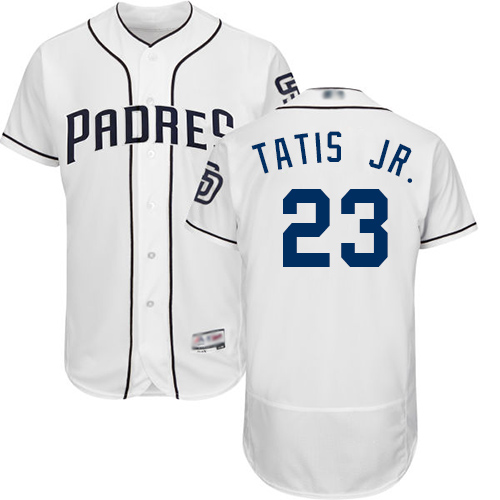 Personalized Padres #23 Fernando Tatis Jr. White Flexbase Authentic Collection Stitched Baseball Jersey