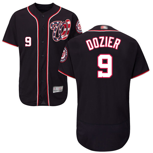 Personalized Nationals #9 Brian Dozier Navy Blue Flexbase Authentic Collection Stitched Baseball Jersey