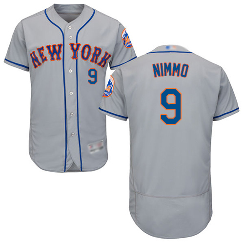 Personalized Mets #9 Brandon Nimmo Grey Flexbase Authentic Collection Stitched Baseball Jersey