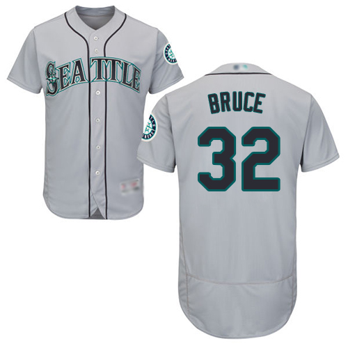 Personalized Mariners #32 Jay Bruce Grey Flexbase Authentic Collection Stitched Baseball Jersey