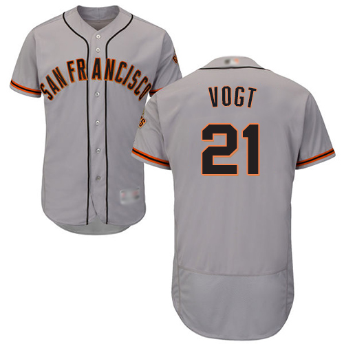 Personalized Giants #21 Stephen Vogt Grey Flexbase Authentic Collection Road Stitched Baseball Jersey