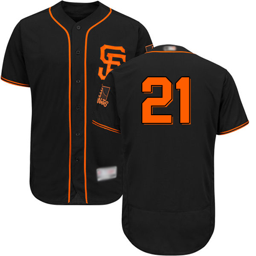 Personalized Giants #21 Stephen Vogt Black Flexbase Authentic Collection Alternate Stitched Baseball Jersey