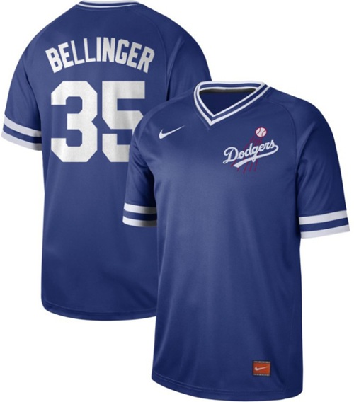 Personalized Dodgers #35 Cody Bellinger Royal Authentic Cooperstown Collection Stitched Baseball Jersey