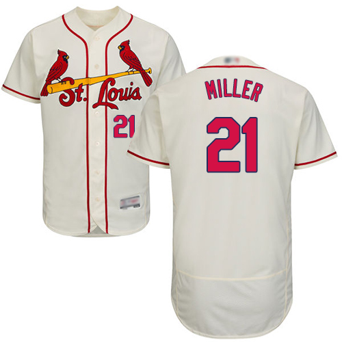Personalized Cardinals #21 Andrew Miller Cream Flexbase Authentic Collection Stitched Baseball Jersey