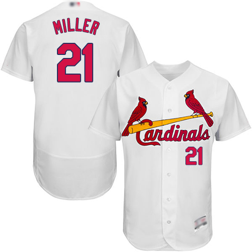 Personalized Cardinals #21 Andrew Miller White Flexbase Authentic Collection Stitched Baseball Jersey