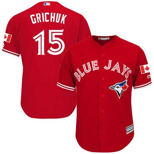 Personalized Blue Jays #15 Randal Grichuk Red New Cool Base Stitched Baseball Jersey