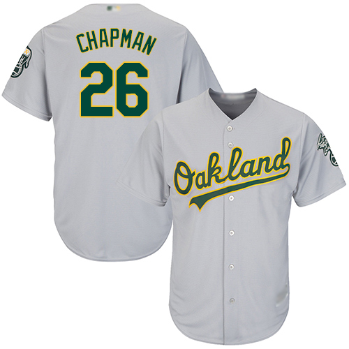 Personalized Athletics #26 Matt Chapman Grey New Cool Base Stitched Baseball Jersey