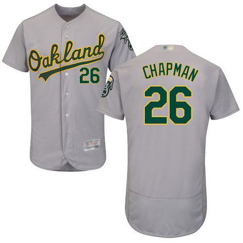 Personalized Athletics #26 Matt Chapman Grey Flexbase Authentic Collection Stitched Baseball Jersey