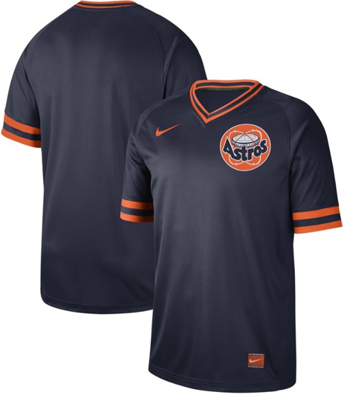 Personalized Astros Blank Navy Authentic Cooperstown Collection Stitched Baseball Jersey
