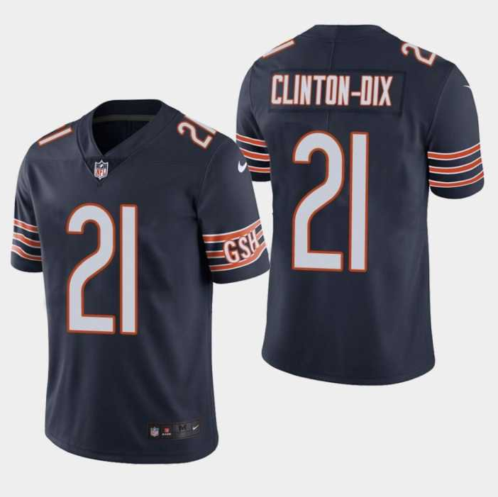 Personalized Men’s Bears #21 Clinton-Dix Bears HaHa Navy Untouchable Limited Jersey