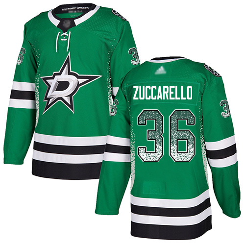 Personalized Stars #36 Mats Zuccarello Green Home Authentic Drift Fashion Stitched Hockey Jersey