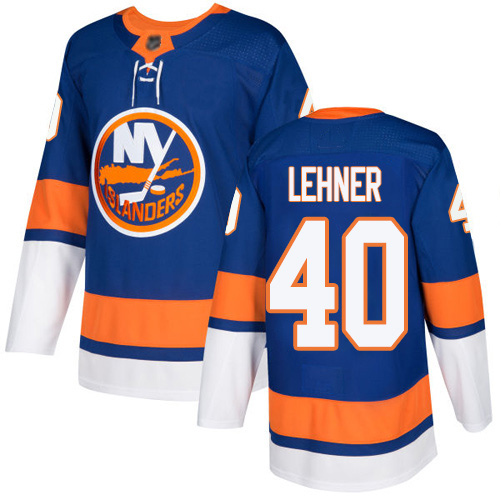 Personalized Islanders #40 Robin Lehner Royal Blue Home Authentic Stitched Hockey Jersey