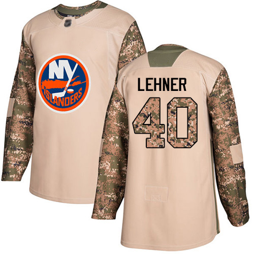 Personalized Islanders #40 Robin Lehner Camo Authentic 2017 Veterans Day Stitched Hockey Jersey
