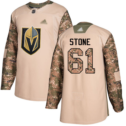 Personalized Golden Knights #61 Mark Stone Camo Authentic 2017 Veterans Day Stitched Hockey Jersey