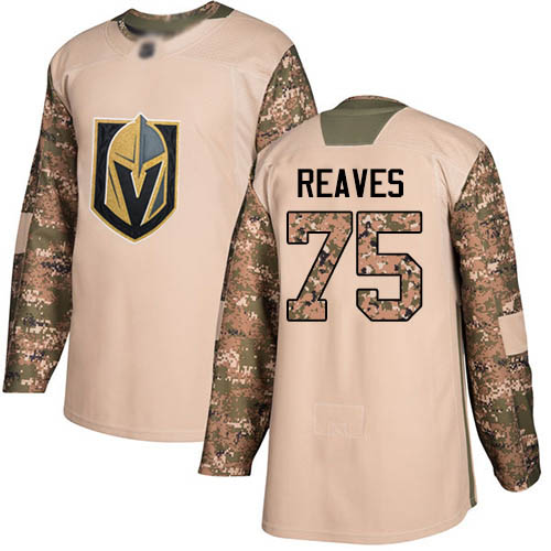 Personalized Golden Knights #75 Ryan Reaves Camo Authentic 2017 Veterans Day Stitched Hockey Jersey