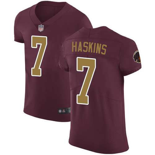 Personalized Redskins #7 Dwayne Haskins Burgundy Red Alternate Men’s Stitched Football Untouchable Elite Jersey