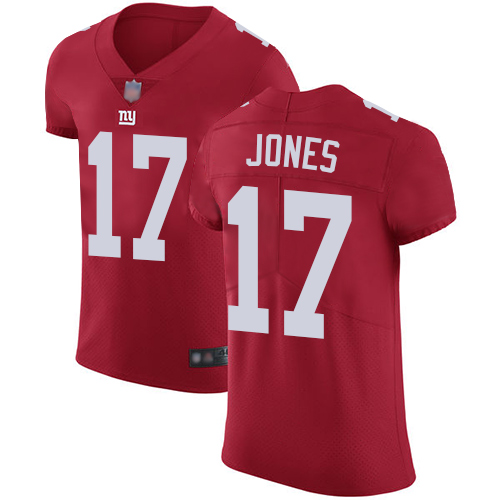 Personalized Giants #17 Daniel Jones Red Alternate Men’s Stitched Football Untouchable Elite Jersey